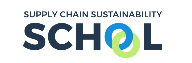 Supply chain sustainability school logo